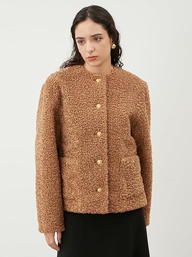 【美品】ミラオーウェン 袖ボリューム接結ノーカラーコート Mila Owen（ミラオーウェン）の「パッチポケット付接結ノー